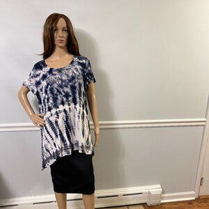 Chico's Tie Die Flowy Rayon/CottonTop Size L (12-14)